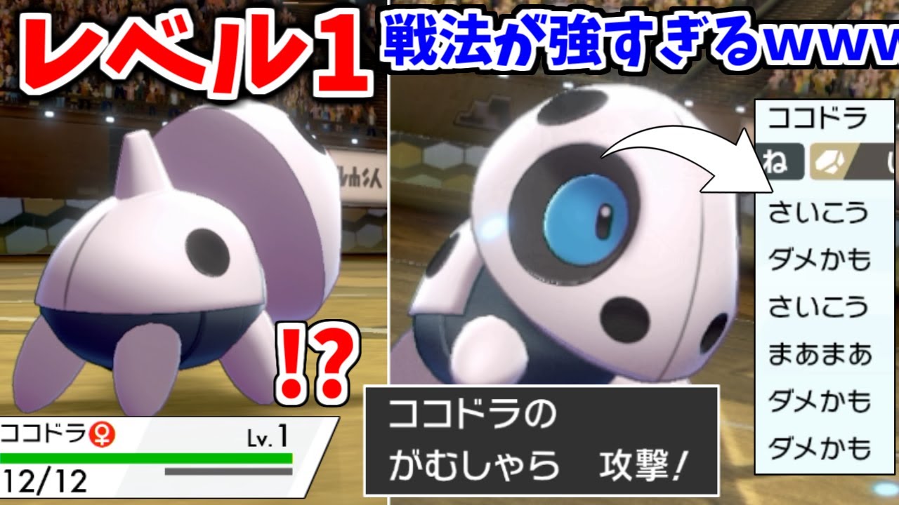 伝説の害悪戦法「レベル1ココドラ」を完全再現してみたｗｗｗｗ【ポケモン剣盾】