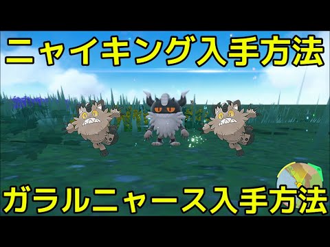 【ポケモン スカーレット】ニャイキング 入手法法 ガラルニャース 進化方法『ポケットモンスター スカーレット・バイオレット』