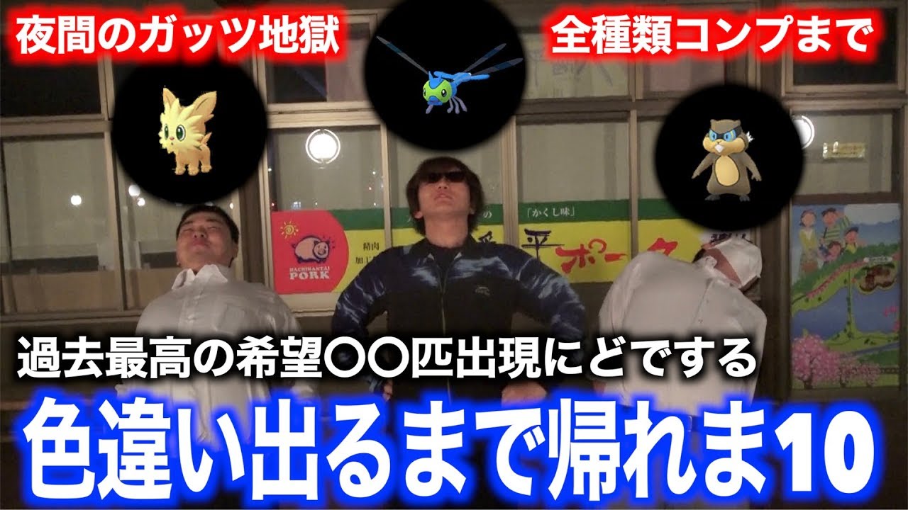 色違いヤンヤンマ・ミネズミ・ヨーテリー出るまで帰れま10【ポケモンGO】