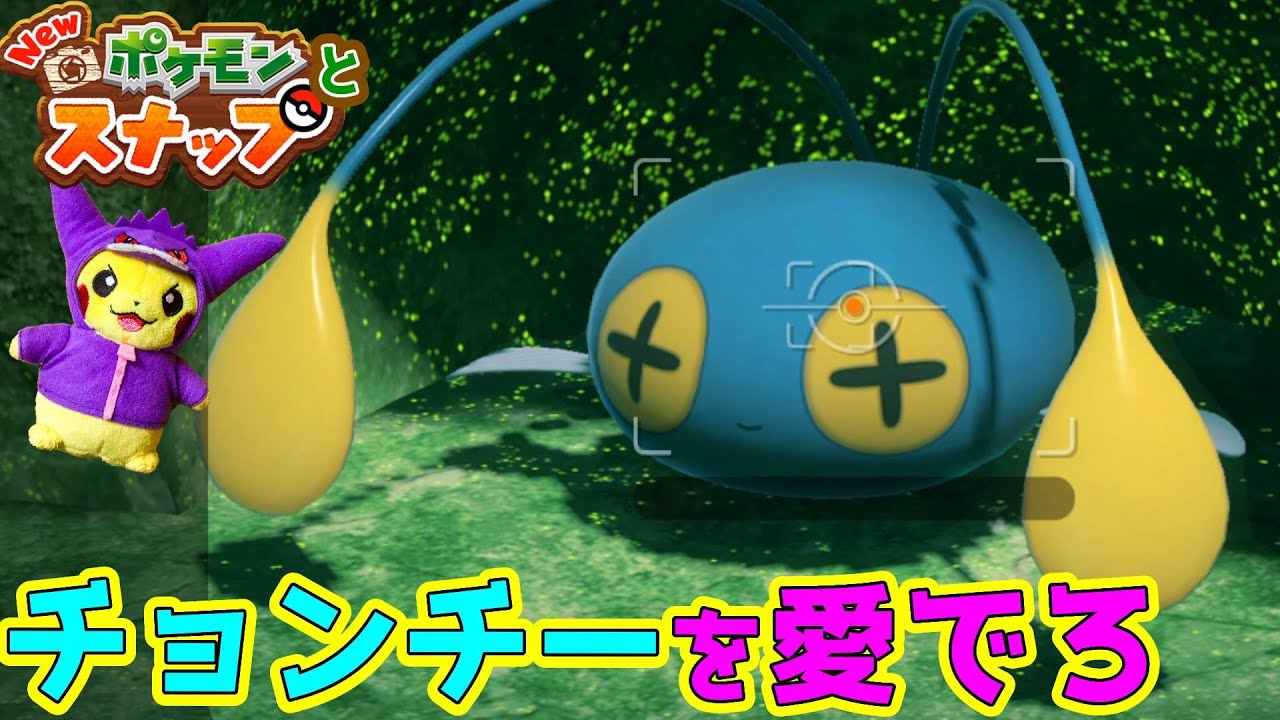 チョンチーたちの謎の集会＆プルリルの熱愛現場を目撃！？『New ポケモンスナップ』#13
