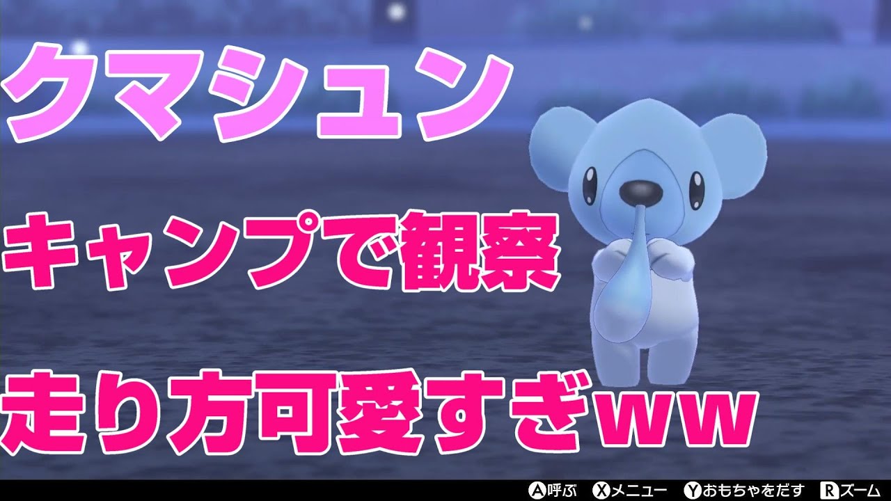 【ポケモンキャンプ実況】クマシュンをキャンプに集めてみた