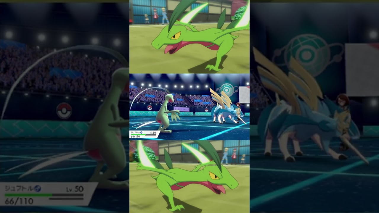 HPと防御ダメかものジュプトルがわりと強い件について　#shorts 【ポケモン剣盾】