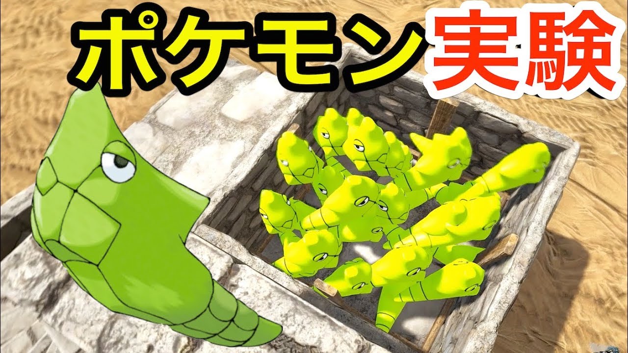 【 ポケモン実験 】トランセルは潰して中身が出るの？＆イシツブテ合戦やってみた！ - ARK実況 -