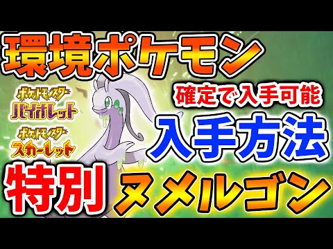 【ポケモンSV】特別なヌメルゴンの入手方法・高個体値＆特殊テラスタルで対戦で大活躍【スカーレット/バイオレット/攻略/実況/アプデ/パルデア/内定ポケモン/個体値/努力値/厳選/種族値/パワーアンクル
