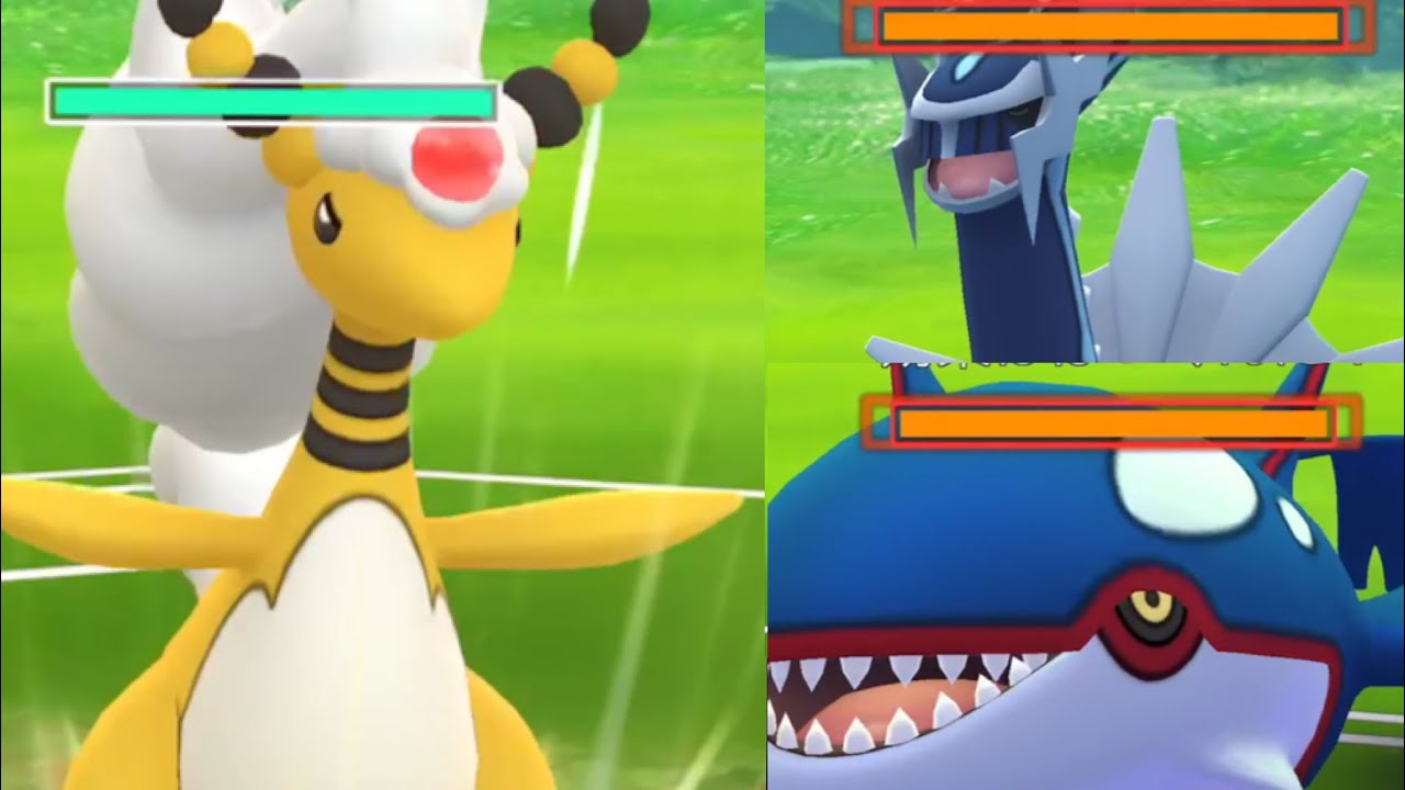 【メガシンカ・検証】驚愕の火力！？メガデンリュウのＰＬ４１強化の個体値ＭＡＸをマスターリーグ１０匹に威力を試したらヤバかった・・。【ポケモンGO・コミュデイ・mega ampharos 】