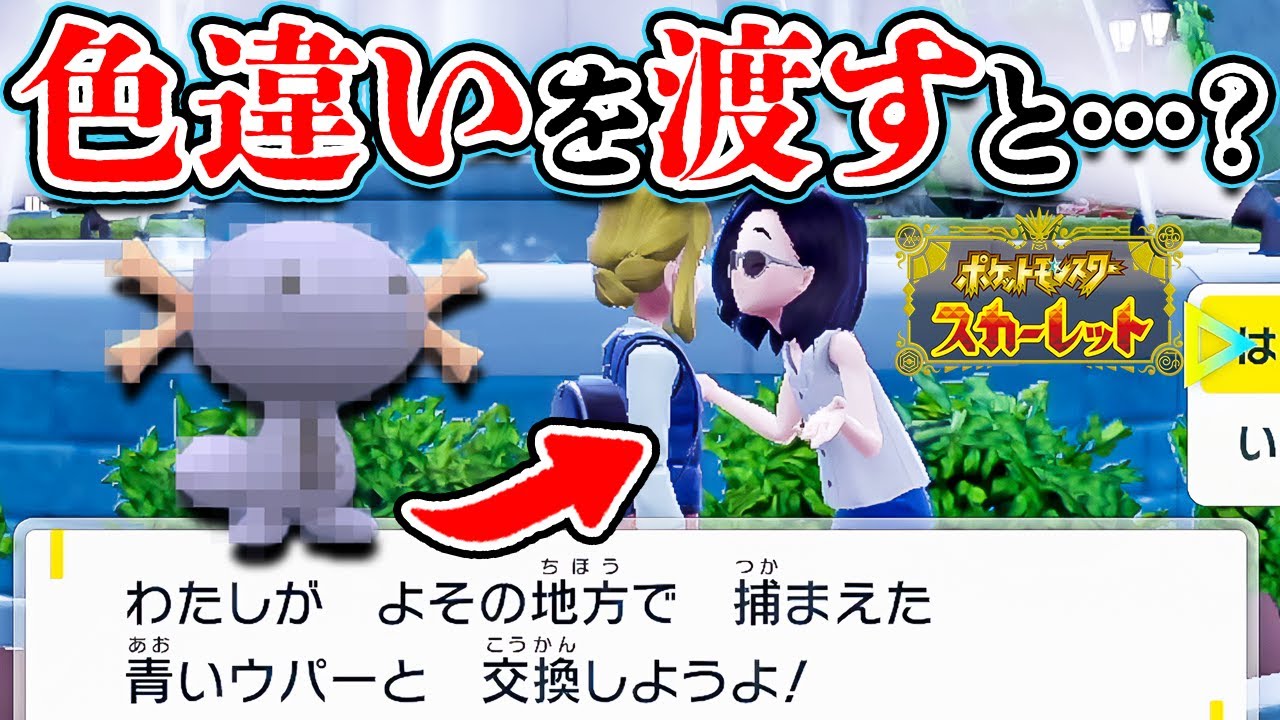 【検証】ウパー交換会で色違いのパルデアウパーを渡した結果………【ポケモンSV | ポケットモンスター スカーレット・バイオレット】@zinmuzin