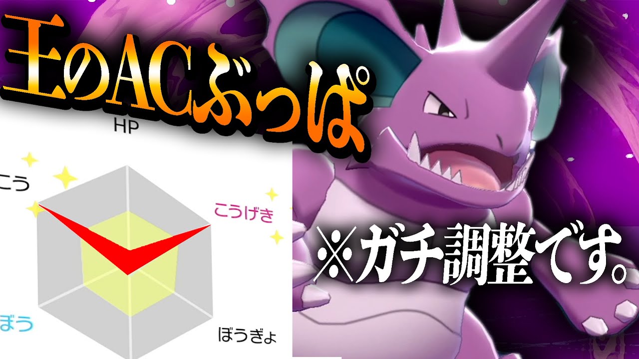 まさかのガチ両刀"V字調整"がブッ刺さる。『ニドキング』が伝説環境で大暴れ！【ポケモン剣盾】