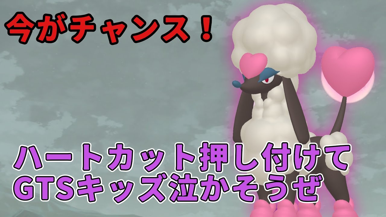 ハートカット押し付けてGTSキッズ泣かそうぜ。【ポケモンGO】【トリミアン】