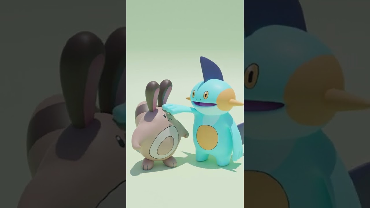 ヌマクローとオタチの背比べ #Shorts