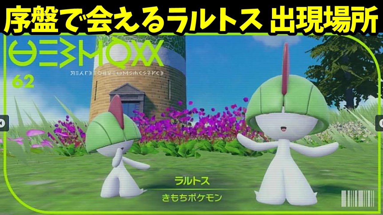 【ポケモンSV】序盤で会えるラルトスの出現場所【ポケットモンスタースカーレット/バイオレット】