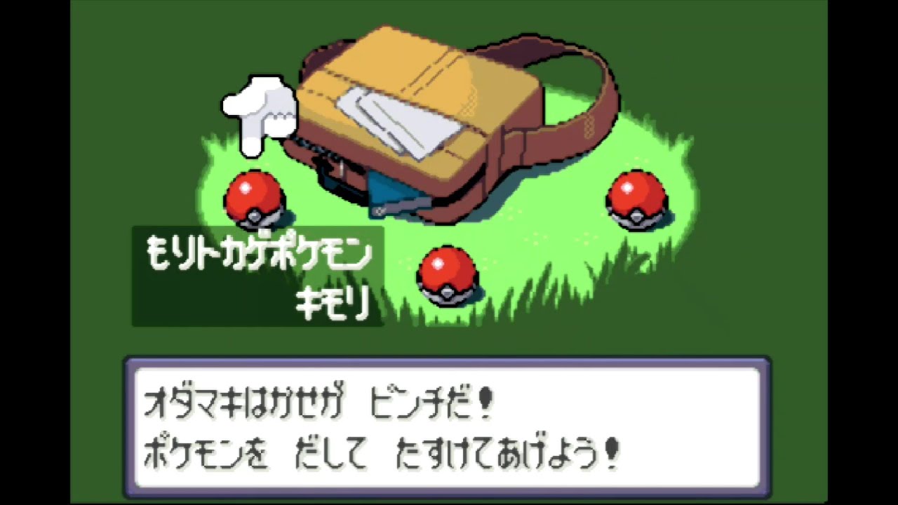 ポケットモンスター　ルビー　第１話　「キモリ　君に決めた」