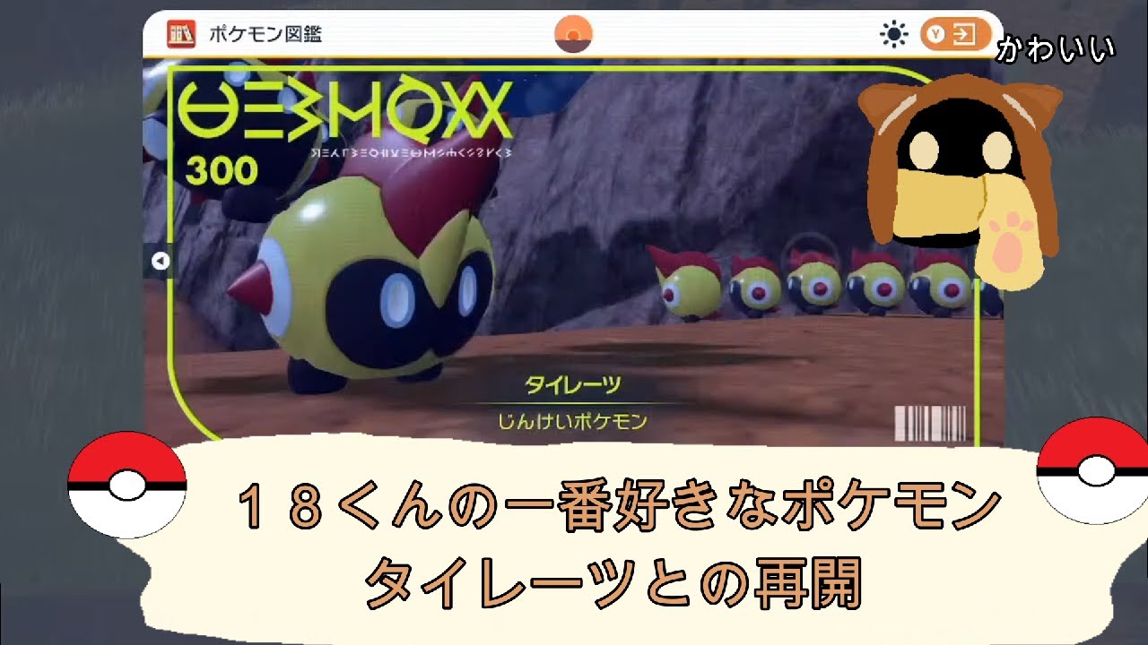 １８くんの一番好きなポケモン？タイレーツとの再会！！【BinTRoLL切り抜き】
