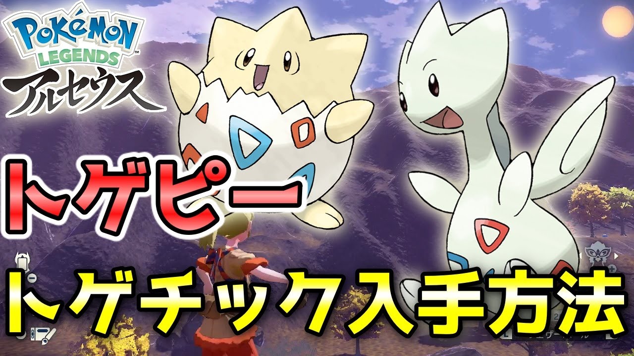 【アルセウス】トゲピー・トゲチック入手方法！空飛ぶポケモン捕獲のコツも解説！【ポケモン レジェンズ】