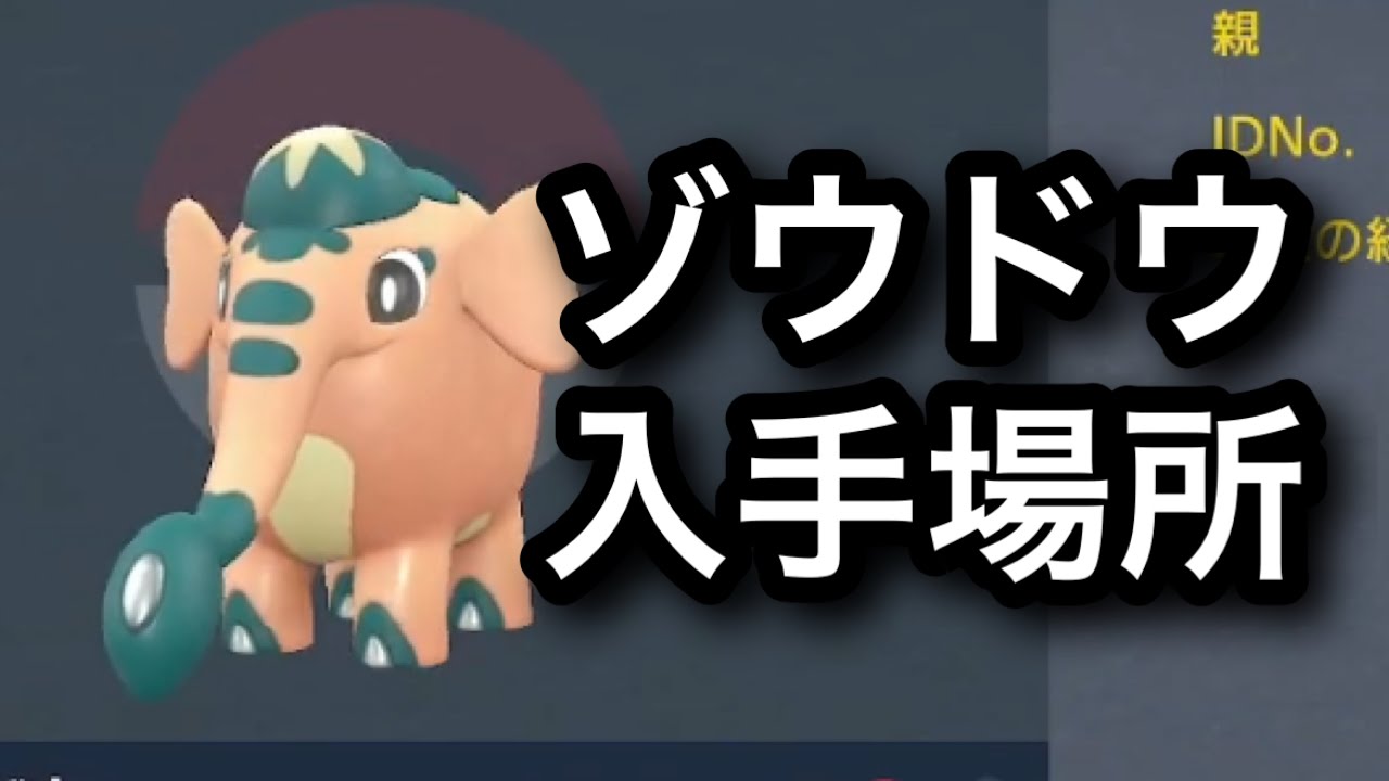 【SV】ゾウドウ入手場所