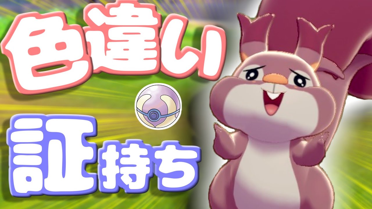 【ポケモン剣盾】色違い証持ちのホシガリスが欲しい！！【ゆっくり実況】