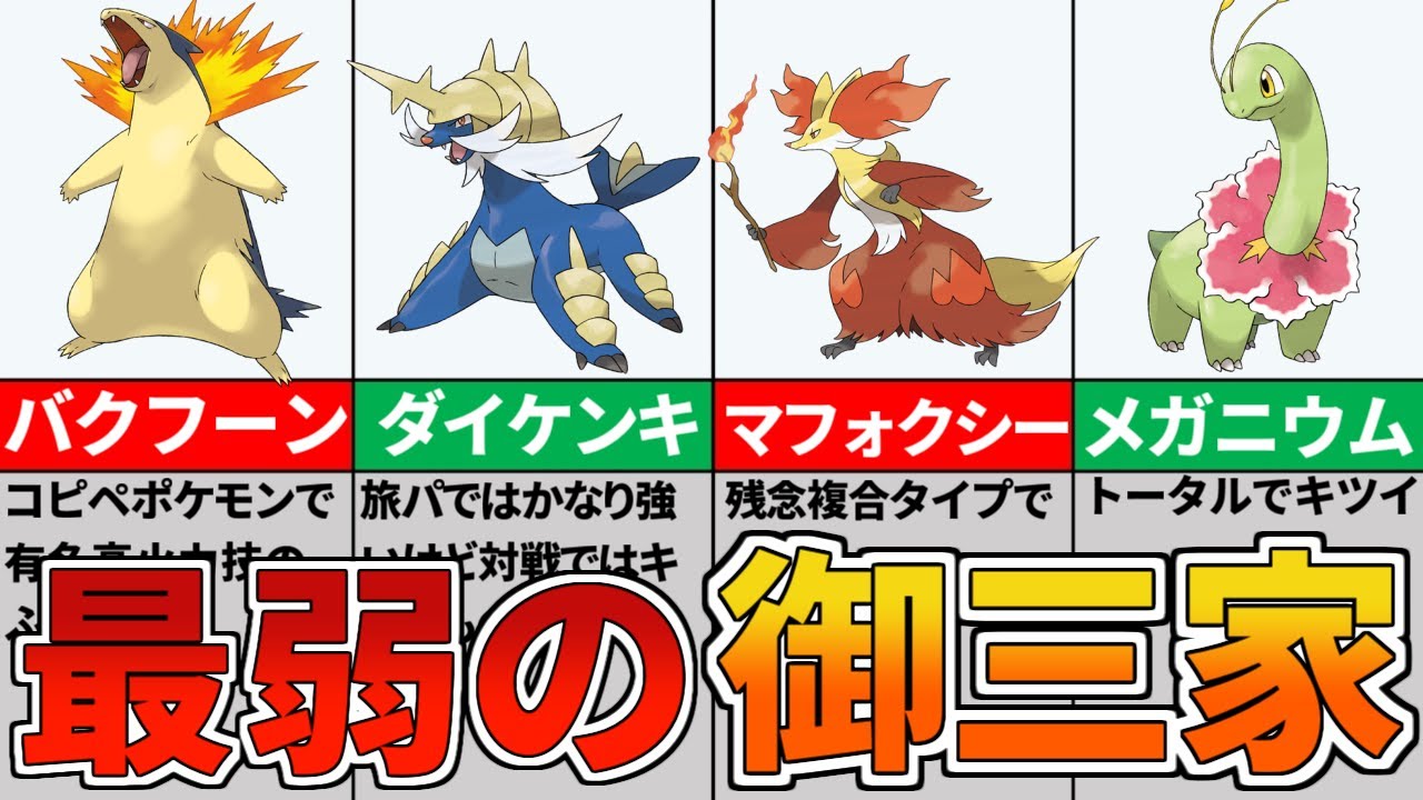 【ポケモン解説】歴代最弱がついに決定！対戦で無能なポケモン7選！
