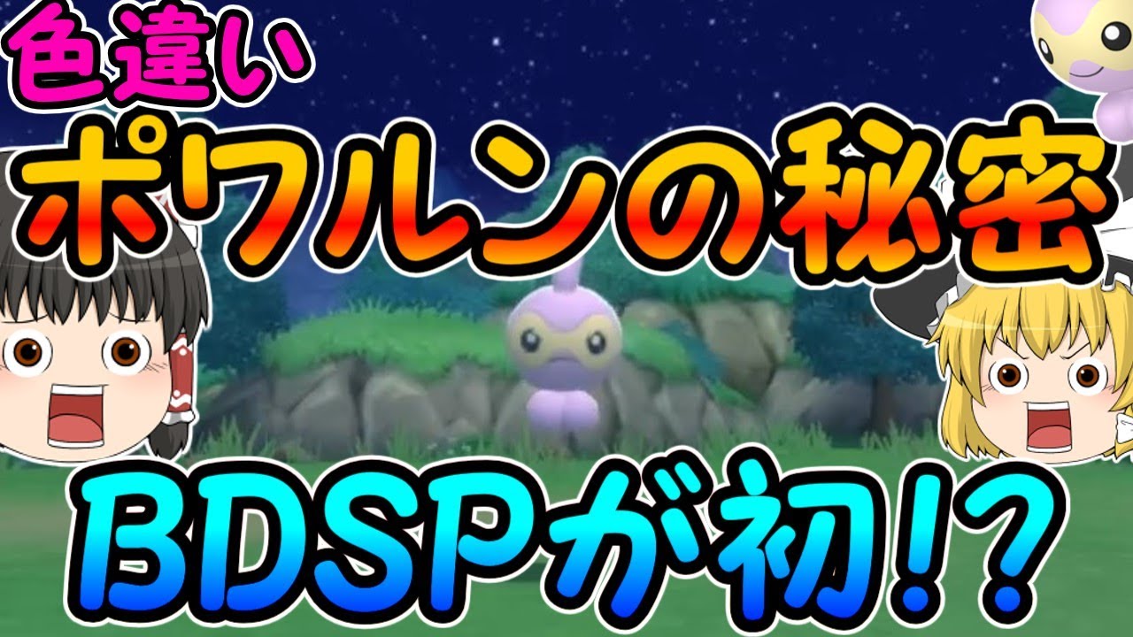 【BDSP】で地味～に追加されてるポワルンの色違いを見てみたい！【ポケモン•ゆっくり実況】自慢の裏庭•ポケトレで色粘り