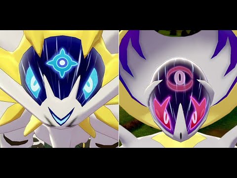 ソルガレオ・ルナアーラ・ネクロズマ専用技、メテオドライブ・シャドーレイ・プリズムレーザー・フォトンゲイザーお披露目です【ポケモン剣盾】