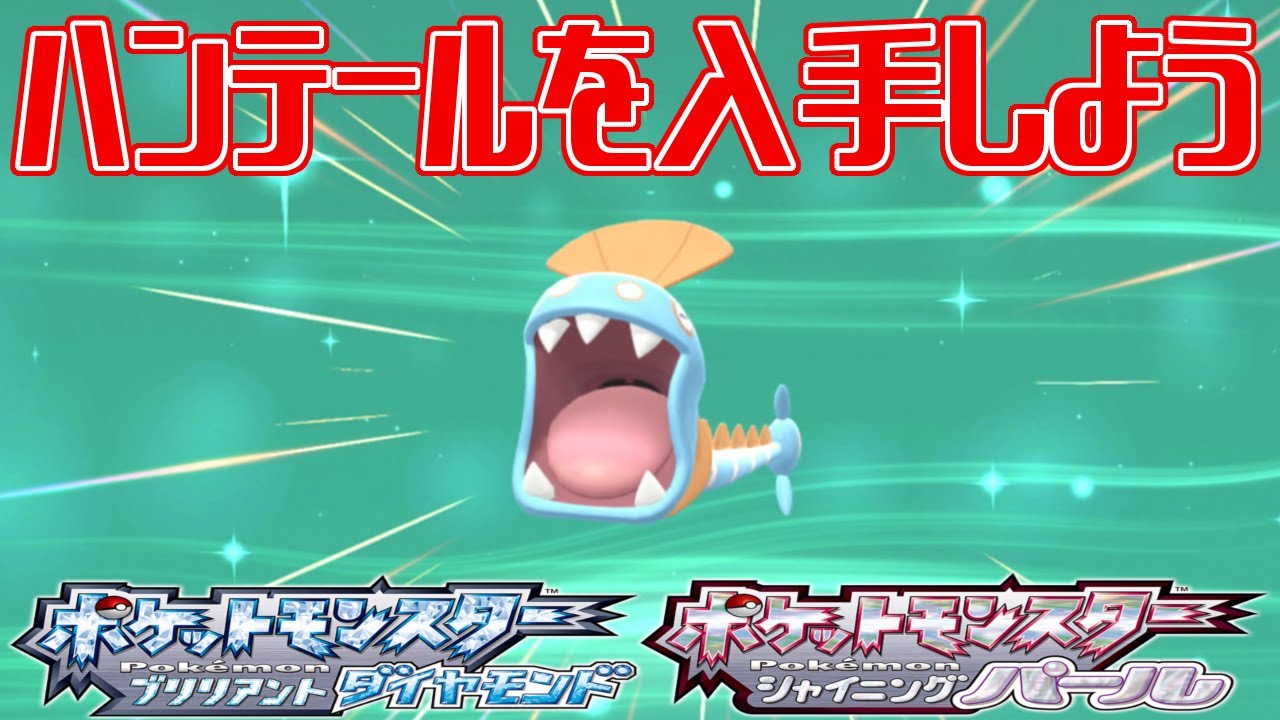 【ポケモンダイパリメイク】ハンテールを入手しよう【ポケットモンスター ブリリアントダイヤモンド・シャイニングパール】Pocket Monsters