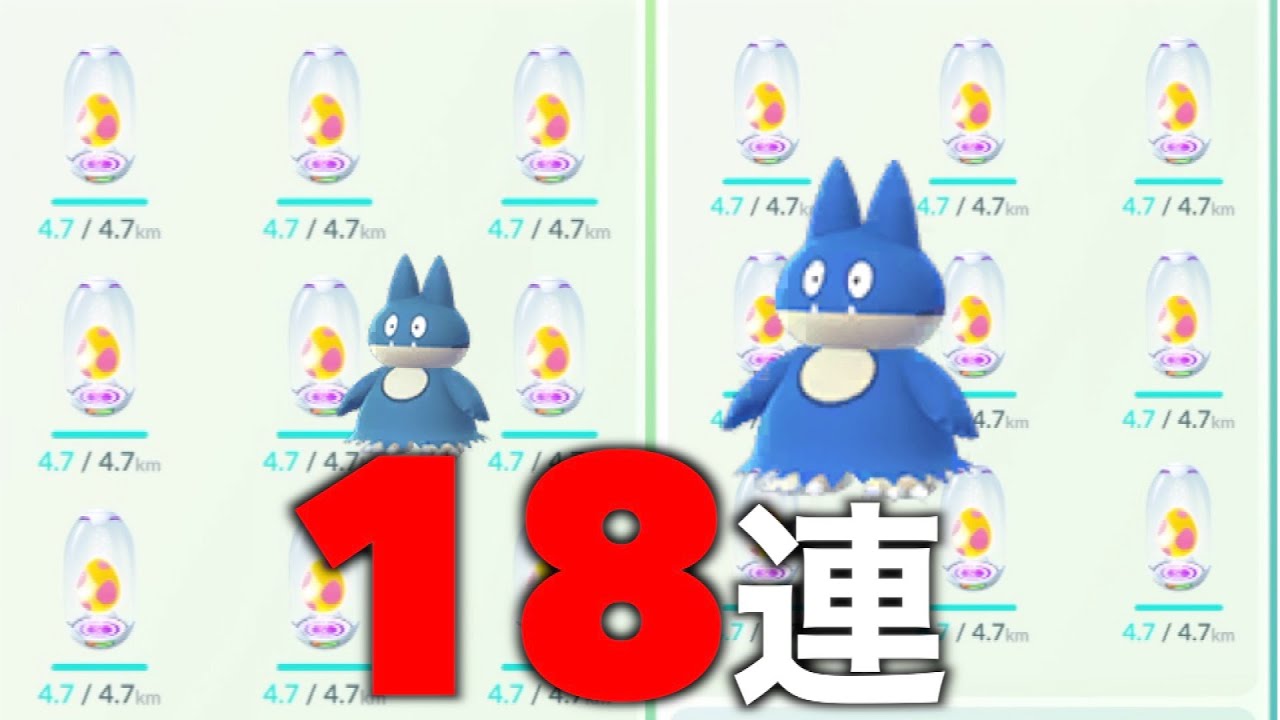 ゴンベ光れよー！！！一発で決めたい食いしん坊７キロ卵１８連！！【ポケモンGO】
