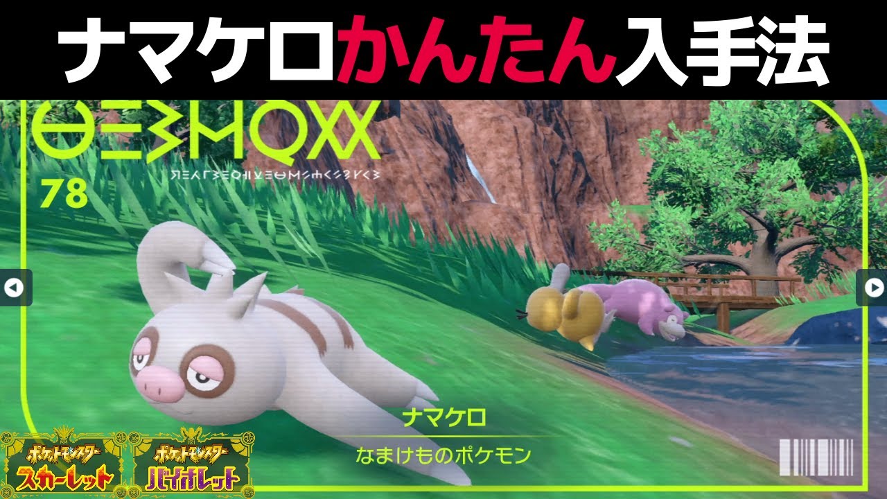 【ポケモンSV】ナマケロ出現場所＆オススメ捕まえ方【ポケットモンスタースカーレットバイオレット】