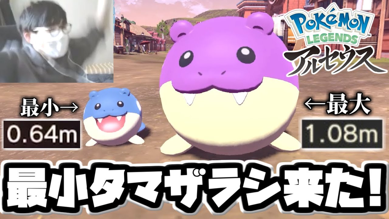 遂に最小サイズタマザラシを捕まえた時の反応【ポケモンLEGENDSアルセウス】