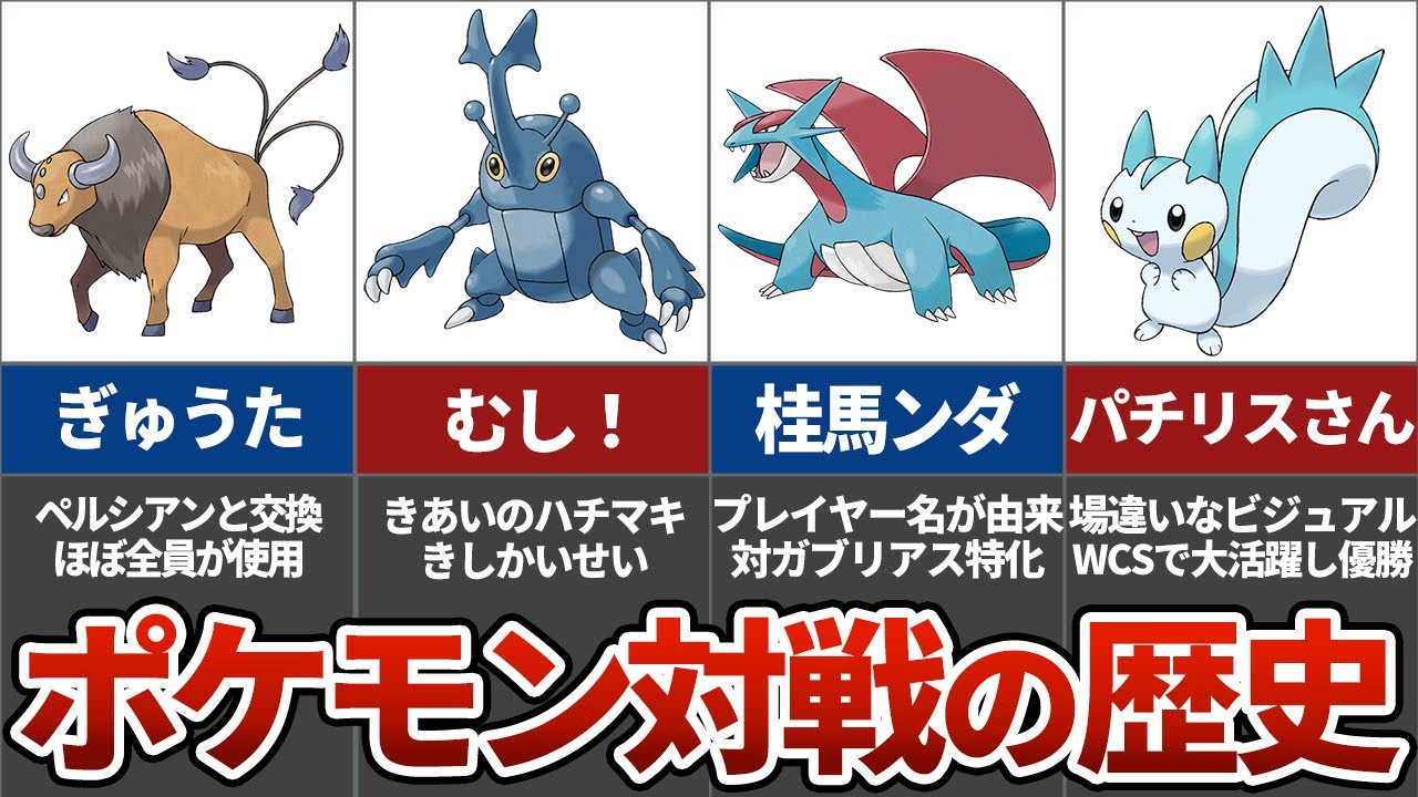 対戦の歴史に名を刻んだポケモン６選