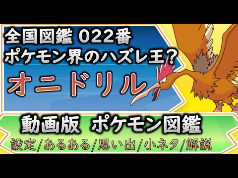 【ポケモン考察】 ポケモン界でも不遇！　はずれポケモンオニドリル【ゆっくり解説】 【ポケモン図鑑詳細版】