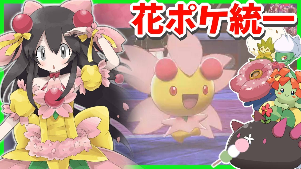 【ポケモン剣盾】お花統一でランクバトル！【チェリム・キレイハナ・ラフレシア・ロズレイド・ナマコブシ】