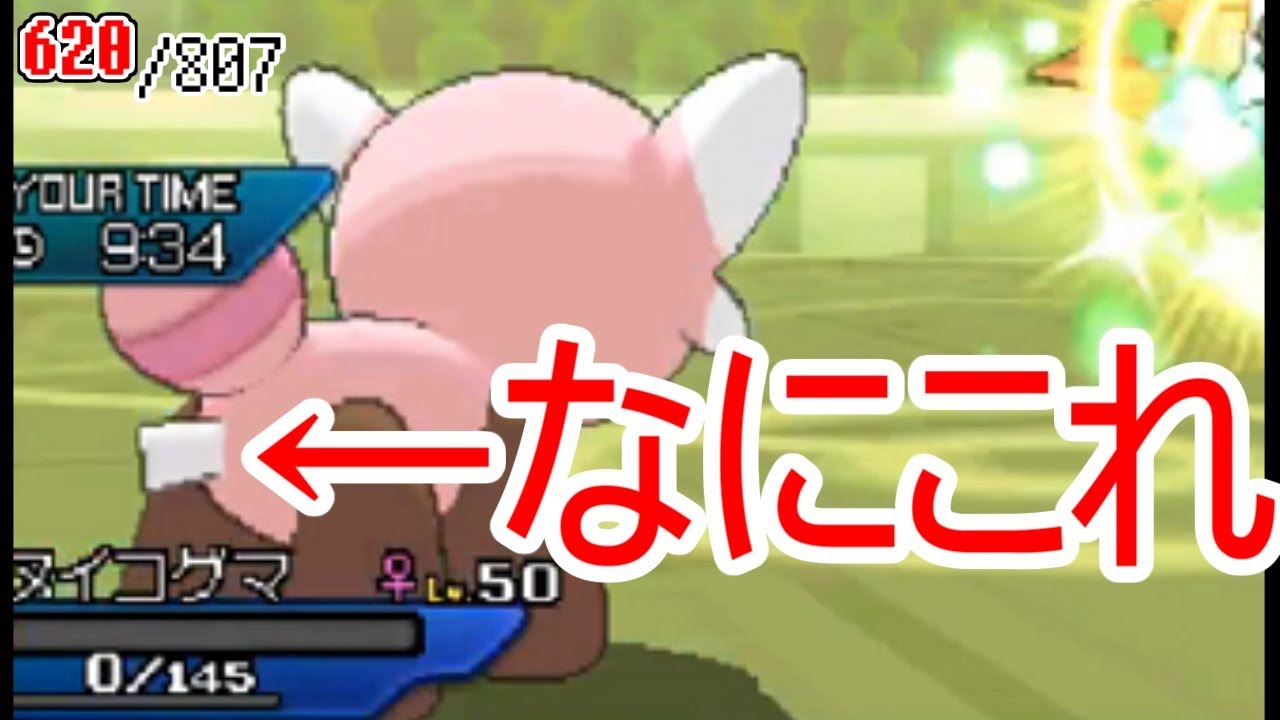 ヌイコグマに違和感を感じる件,そしてある結論にいたった...  sub.807匹の中から抽選でひいたポケモンでパーティを組んでみた #102【ポケモンUSUM】