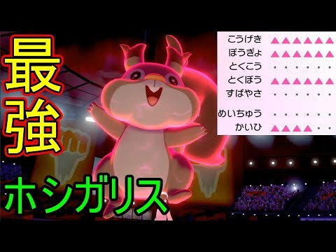 【ポケモン剣盾】最強のホシガリスが降臨する