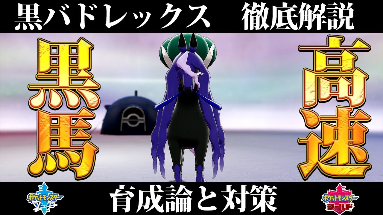 【ポケモン剣盾】黒バドレックスの育成論と対策、入手方法まとめ！性格や技構成を元プロゲーマーが徹底解説！【ポケモンソードシールド】
