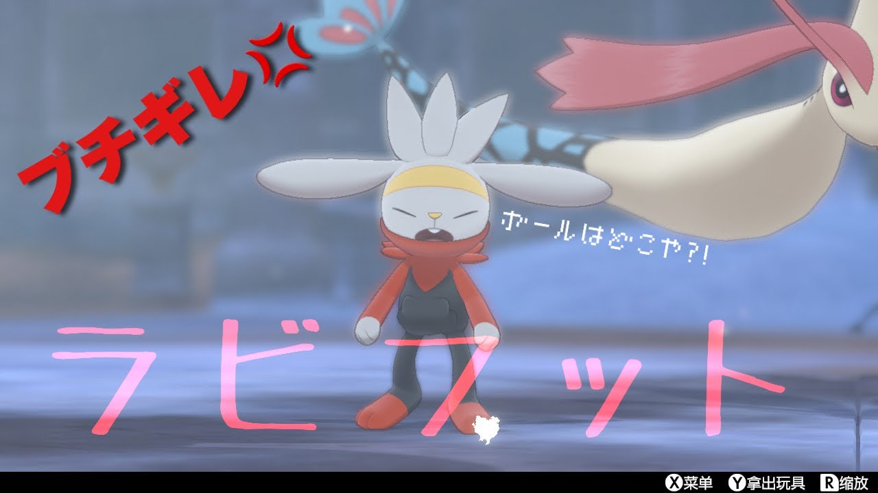 【ポケモン剣盾】ラビフットくんのブチギレのワンシーン
