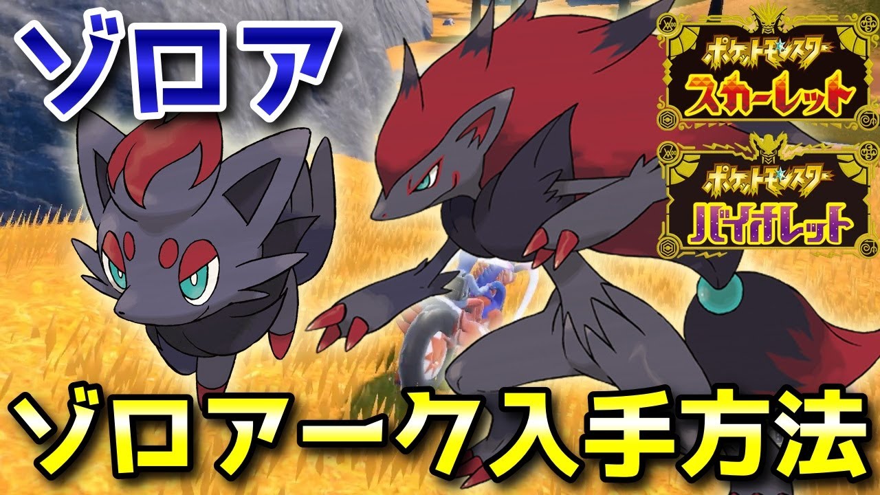 【ポケモンSV】ゾロア・ゾロアーク入手方法・出現場所！他のポケモンに擬態しているので注意です！【スカーレット・バイオレット】