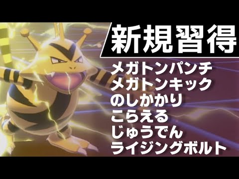【ポケモン剣盾】エレブーの新規習得技についての考察