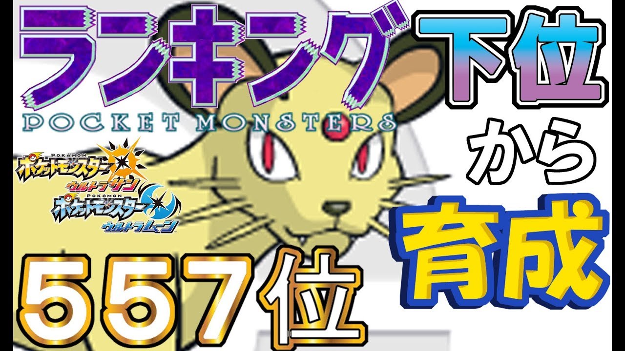 【ポケモンＵＳＵＭ】ランキング下位から育成３　原種ペルシアン【５５７位】