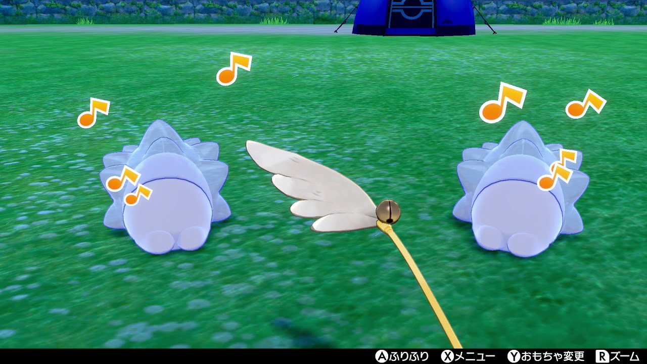 【ポケモンキャンプ】ユキハミがかわいいだけの動画（図鑑説明有り）【ポケモン剣盾/ポケモンソードシールド】