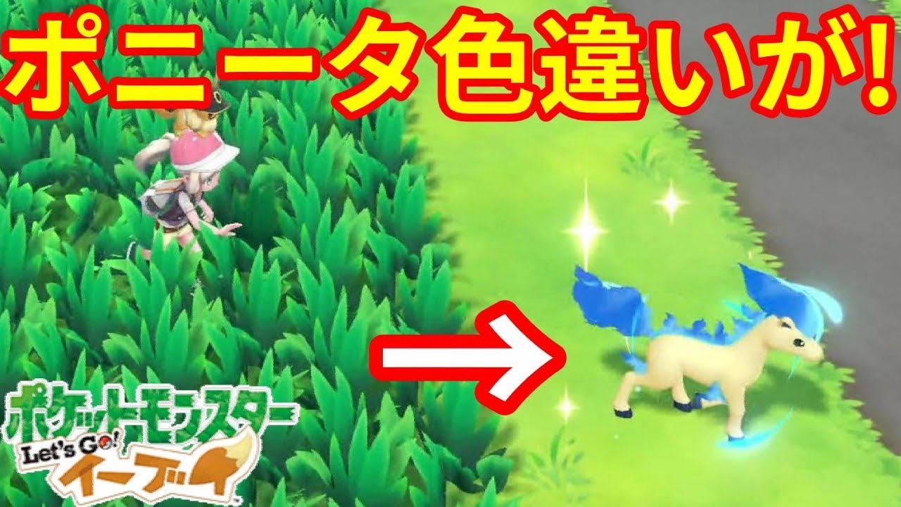 美しすぎ！ポニータ色違いが登場！！【ポケモンLet'sGO！イーブイ】