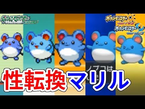 【ポケモン】マリルって性別変わるらしいぞ【三世代～七世代】