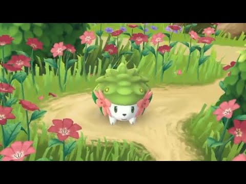ポケモンGOシェイミ捕獲シーン