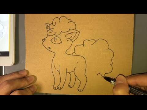 【ポケモン】ロコン アローラのすがた 虹パパ 描いてみた72枚目【pokemon】