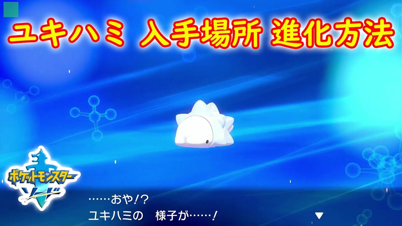 【ユキハミ】入手場所 進化方法 攻略【ポケモン ソード シールド ポケモン剣盾】