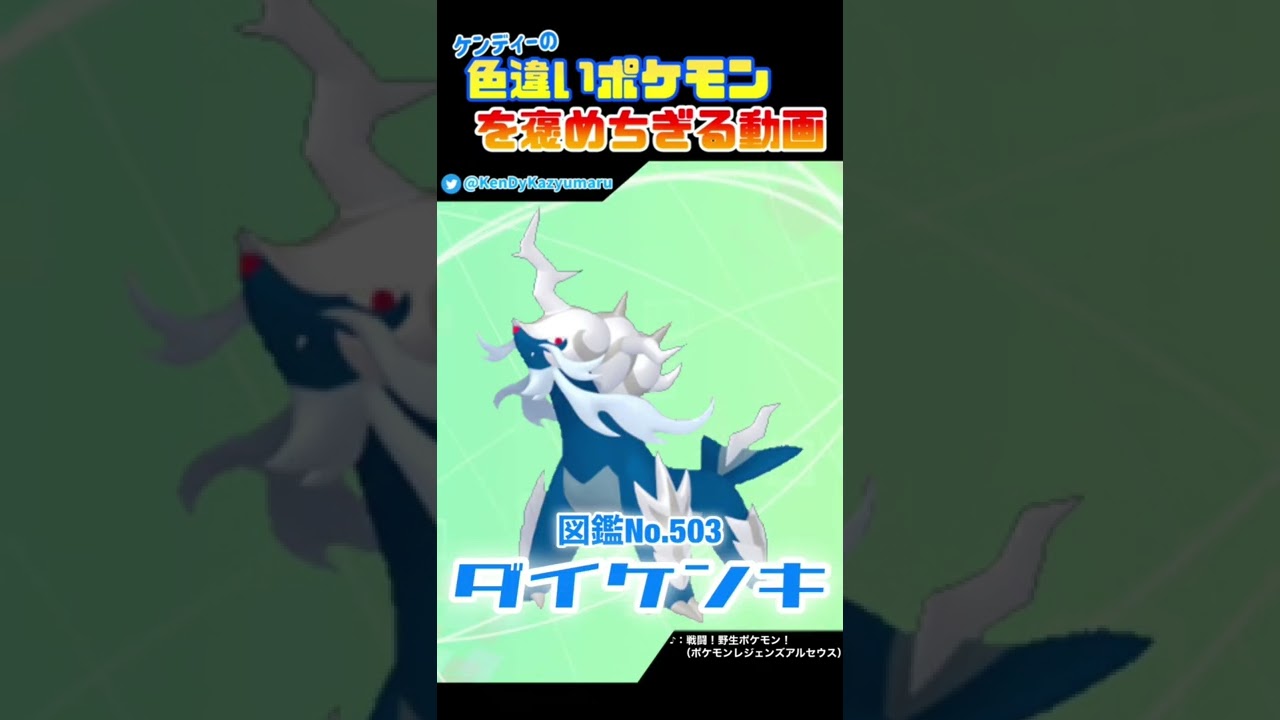 ケンディーの色違いポケモンを褒めちぎる動画！ヒスイダイケンキ編！#shorts