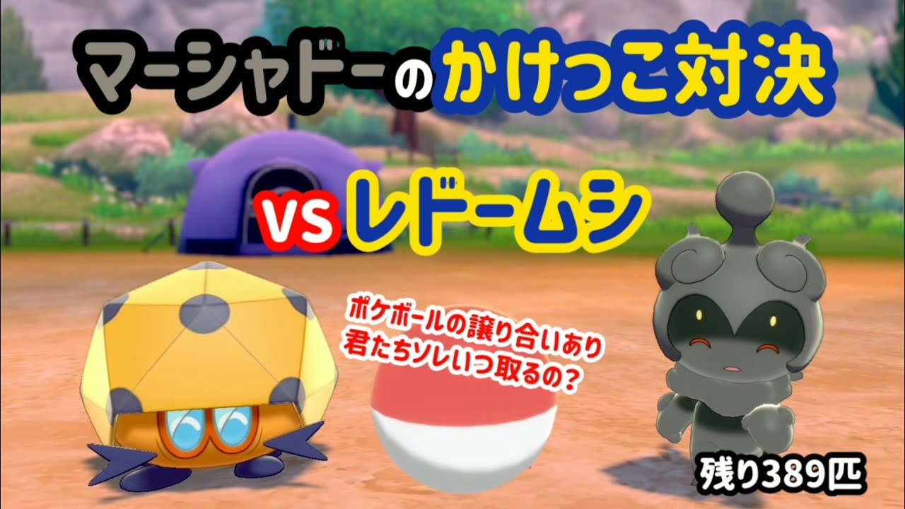 VSレドームシ ガラル図鑑No.11【マーシャドーのかけっこ対決】