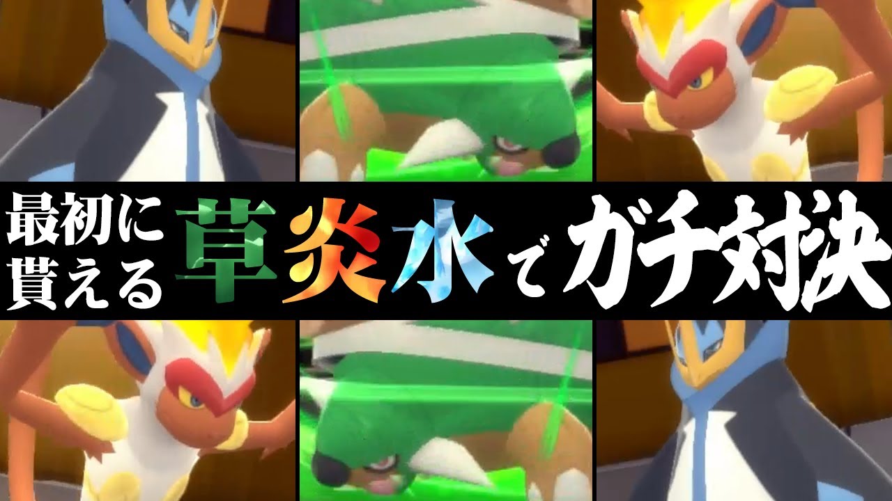 廃人がダイパ御三家だけでガチ対戦をしたら不遇代表ドダイトスが最強ポケモンだった【BDSP】