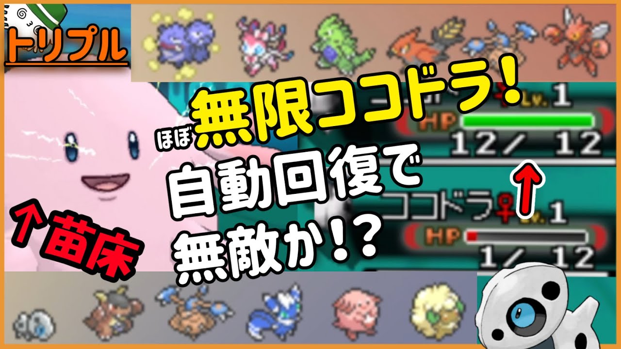 【ORASトリプル】無限ココドラ！？頑丈自動回復で無敵なのか！？【トリプルバトル】