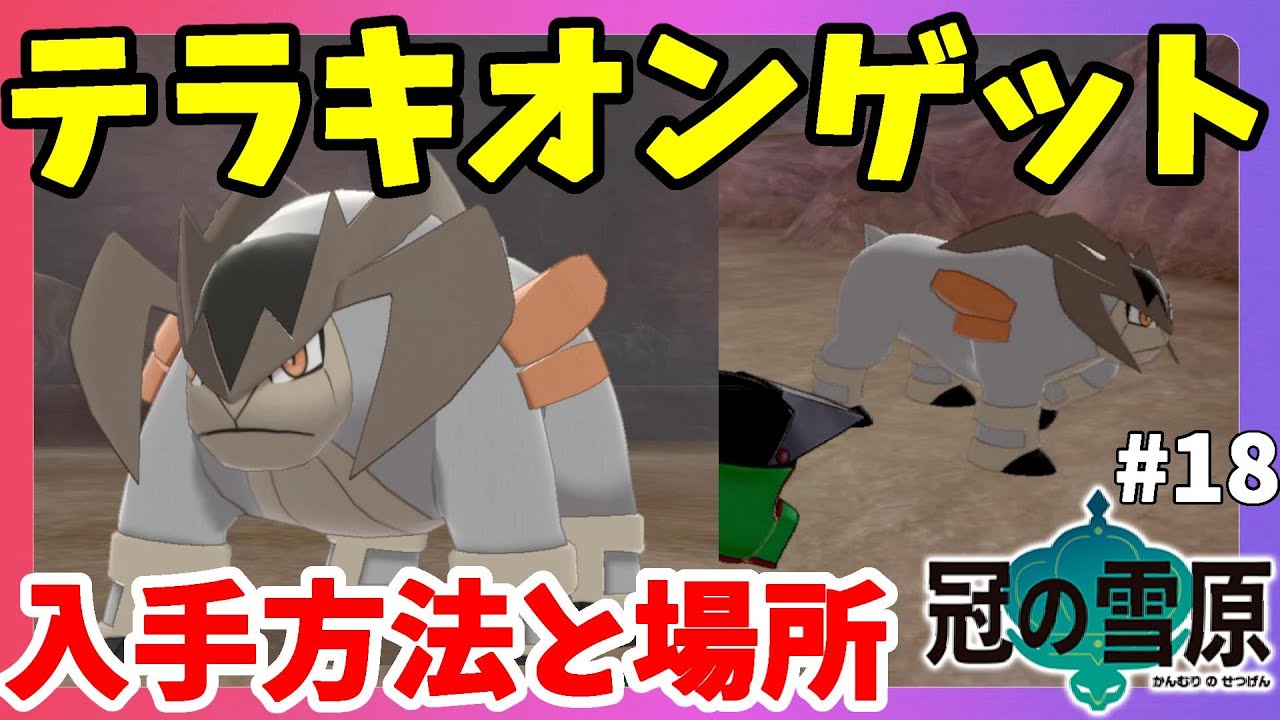 【ポケモンソードシールド】テラキオン入手方法と手掛かりの場所！ソニアの調査！モンスターボールでゲット！#18冠の雪原【エキスパンションパス】