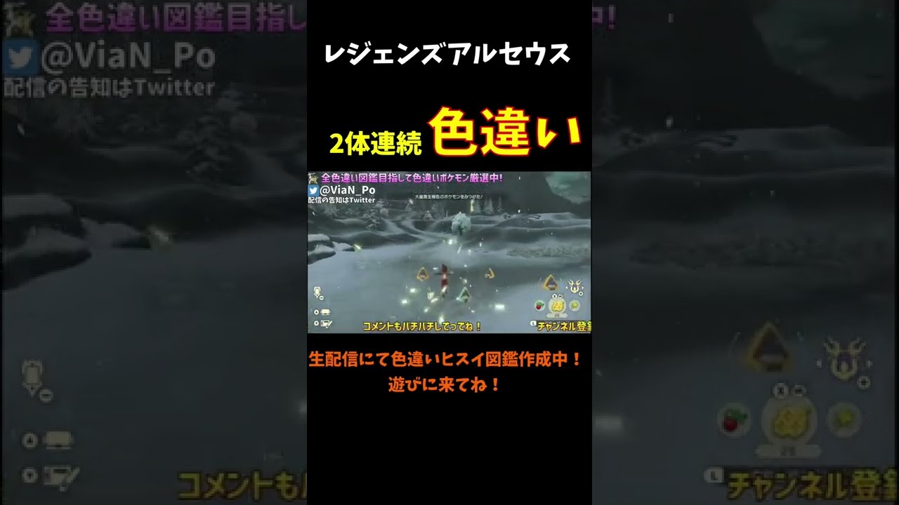 【レジェンズアルセウス】色違いユキワラシを2体連続で出す男【ポケモン】