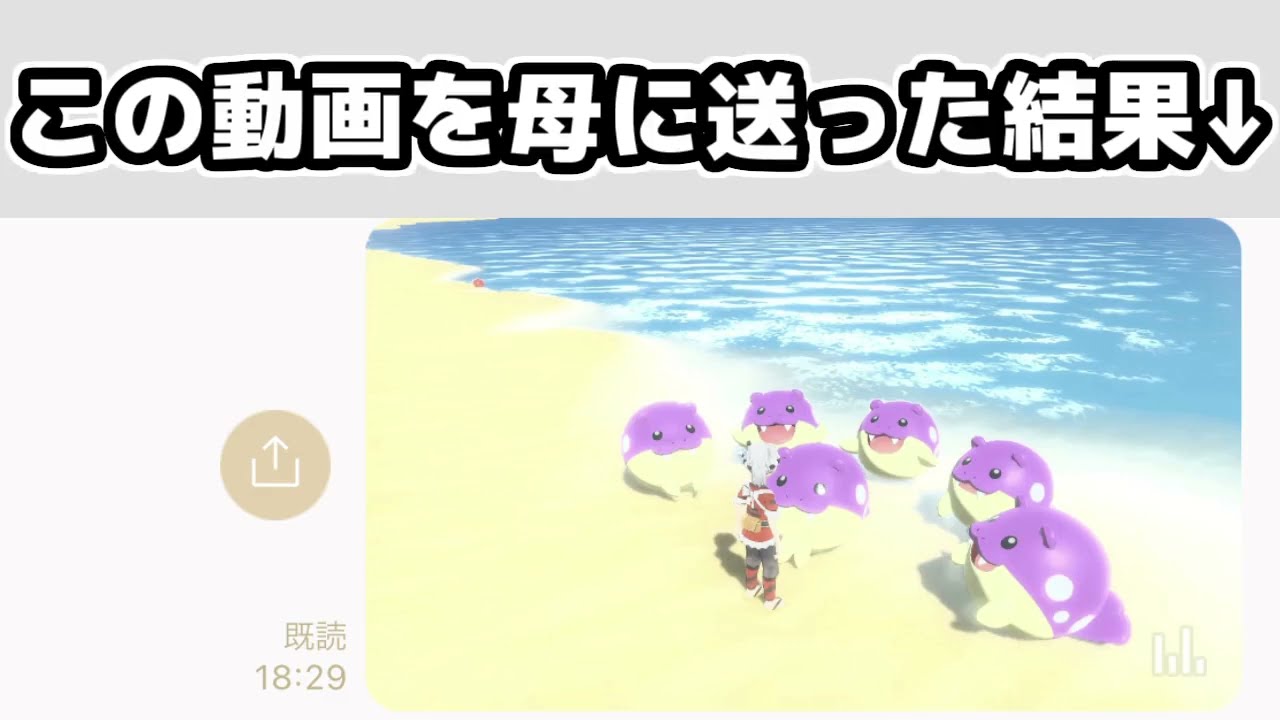 母親に色違いオヤブンタマザラシの動画を送り付けてみた結果?