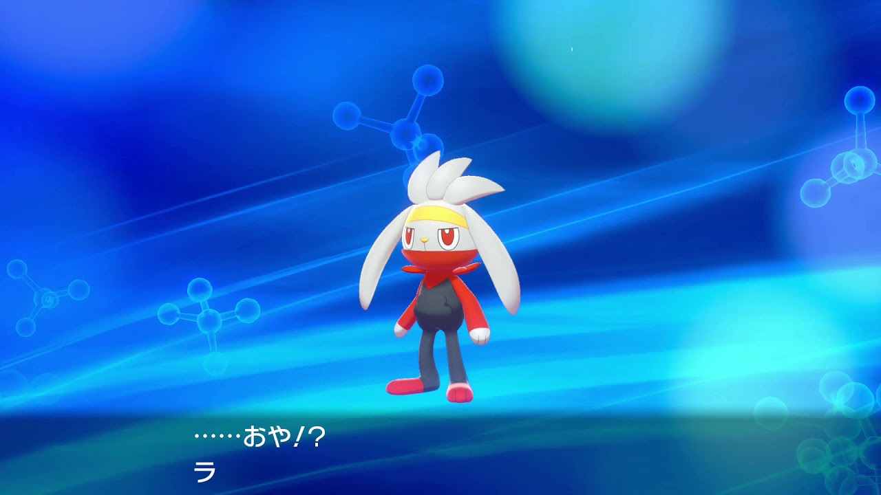 ポケモンソードシールド 御三家ヒバニー進化系・図鑑登録 ラビフット・エースバーン